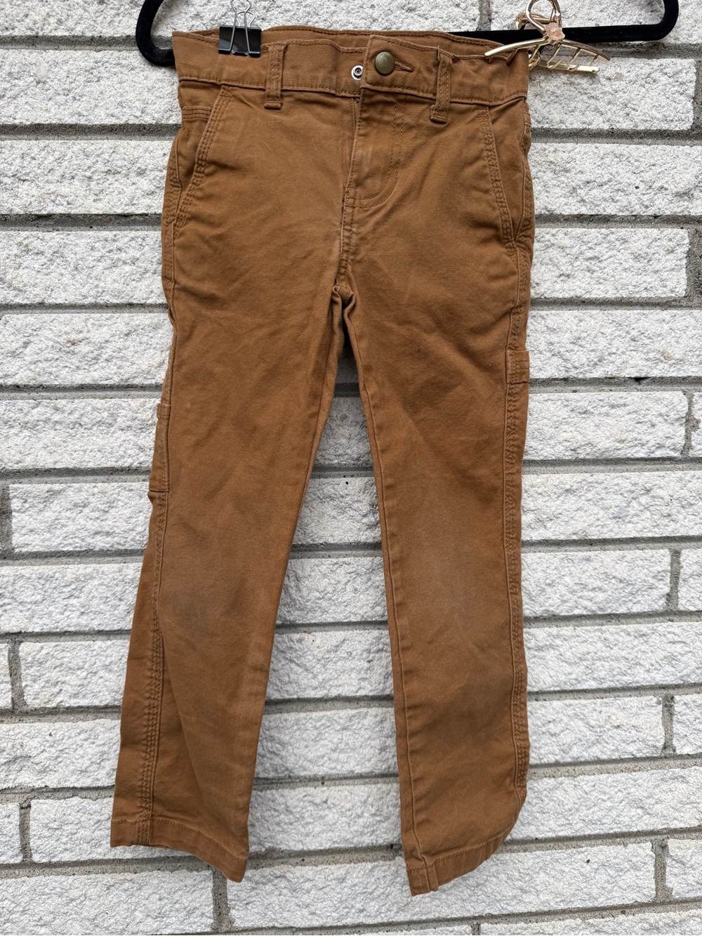 wonder nation Brown Stretch Kids Twill Pants